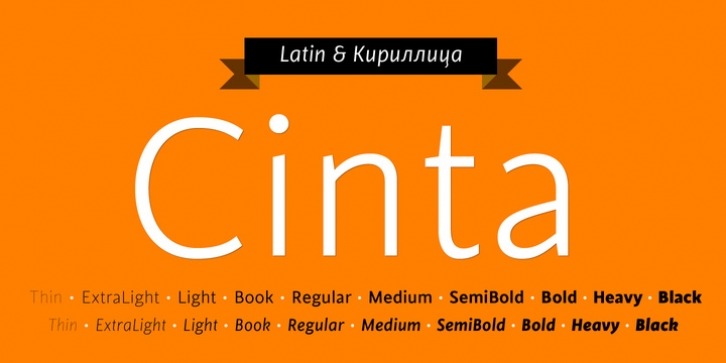 Cinta font preview