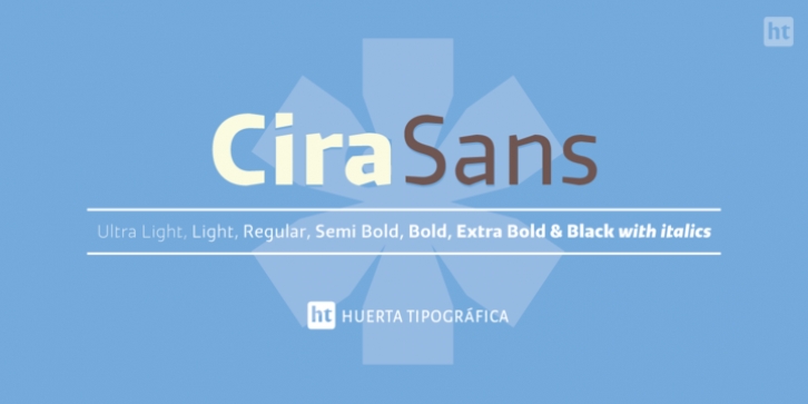 Cira Sans font preview