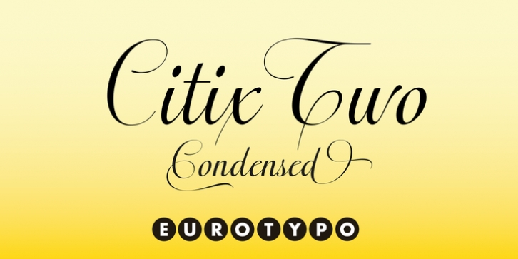 Citix Two Condensed font preview