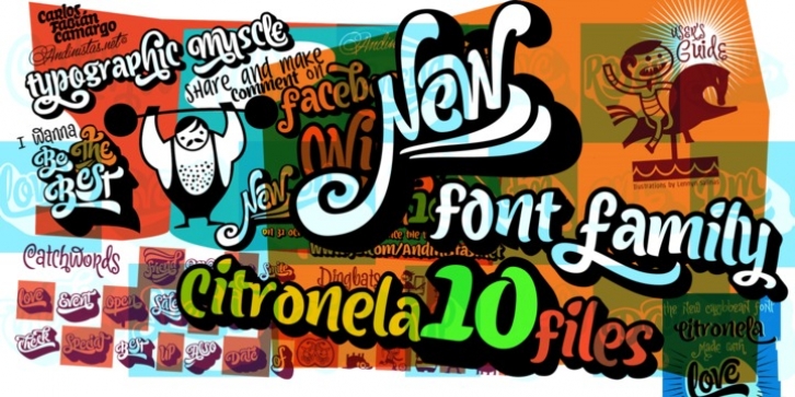 Citronela font preview