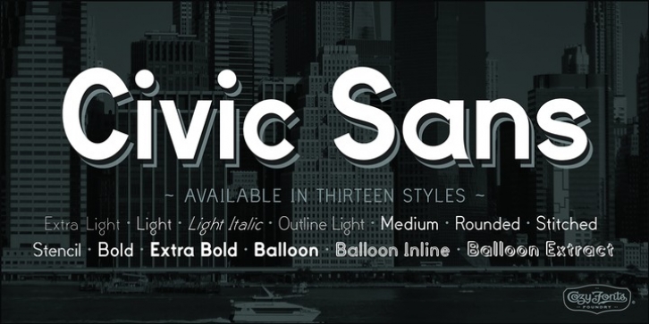 Civic Sans font preview