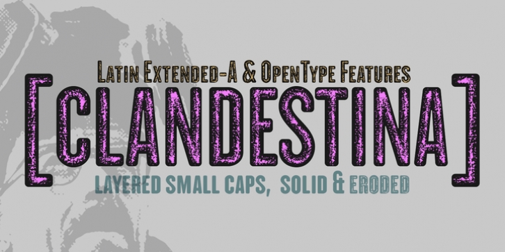 CLANDESTINA font preview