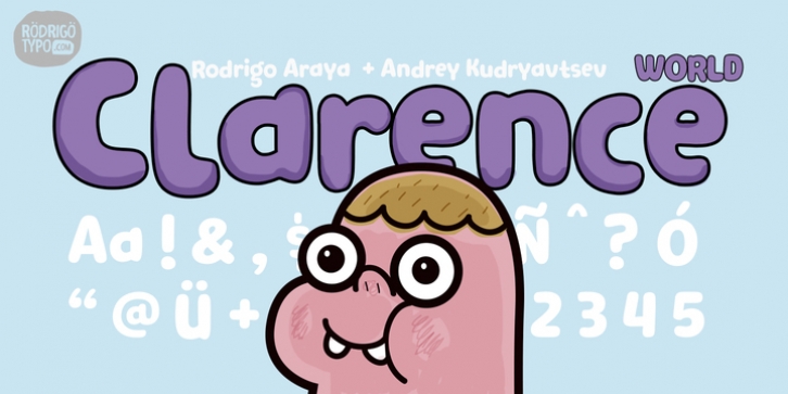 Clarence World font preview