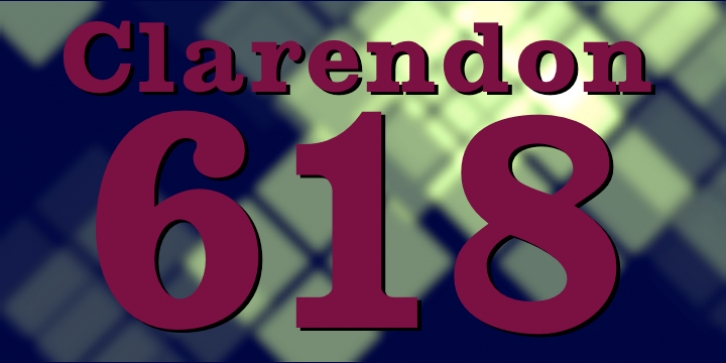 Clarendon 618 font preview