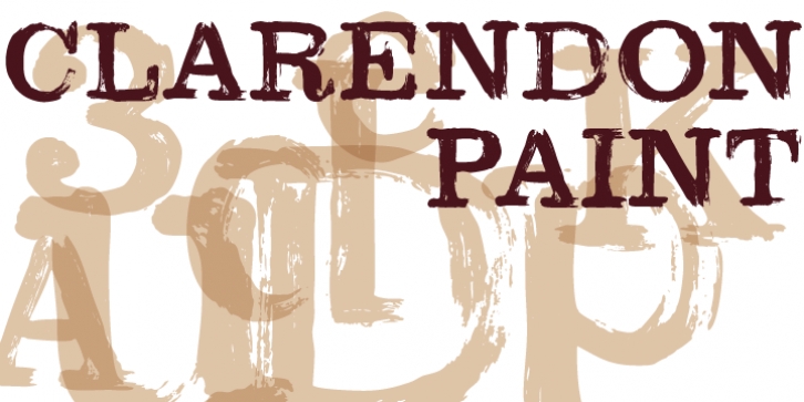 Clarendon Paint font preview