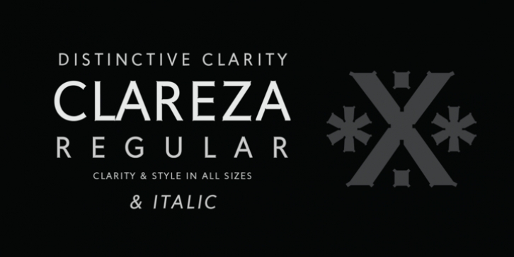 Clareza font preview