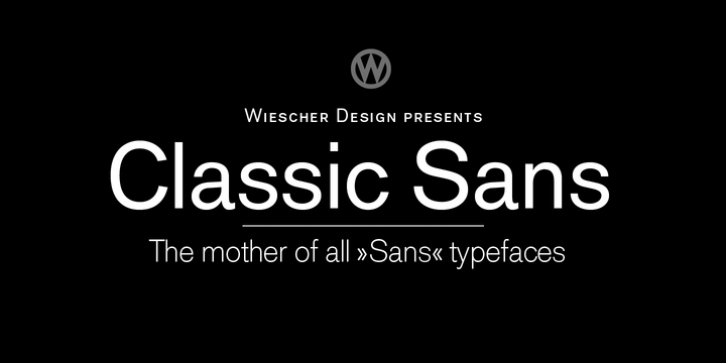 Classic Sans font preview