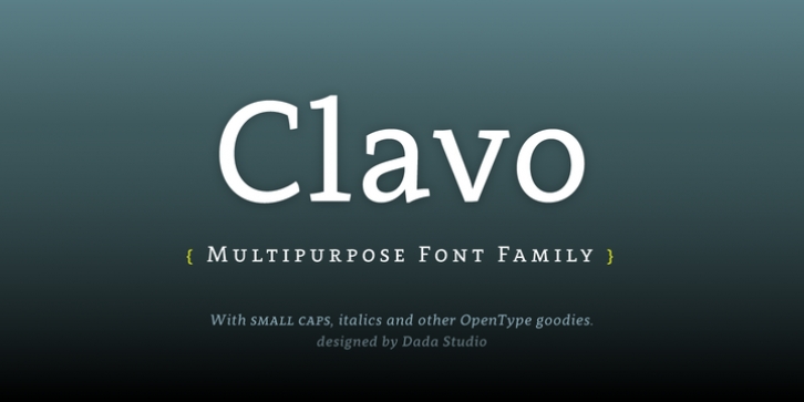 Clavo font preview