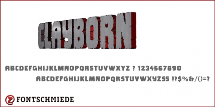 Clayborn font preview