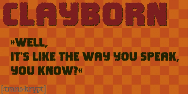 Clayborn font preview