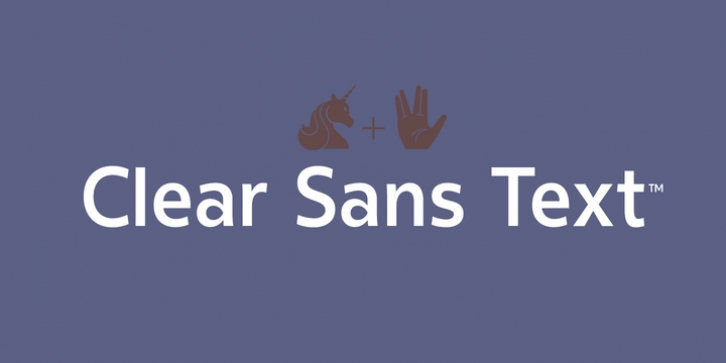 Clear Sans Text font preview