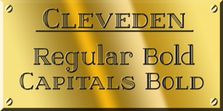 Cleveden font preview