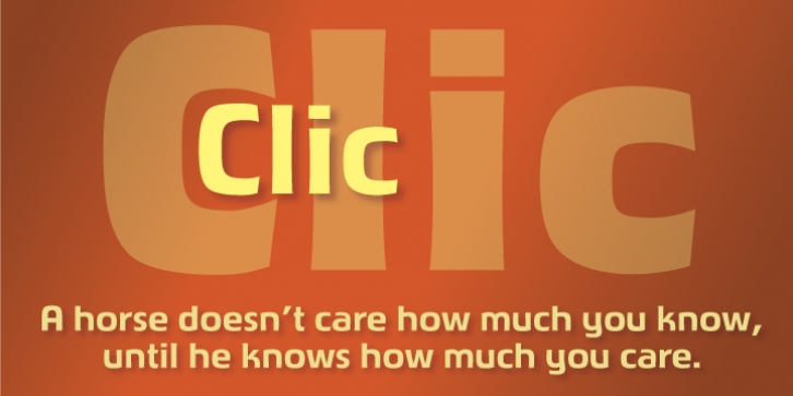 Clic font preview