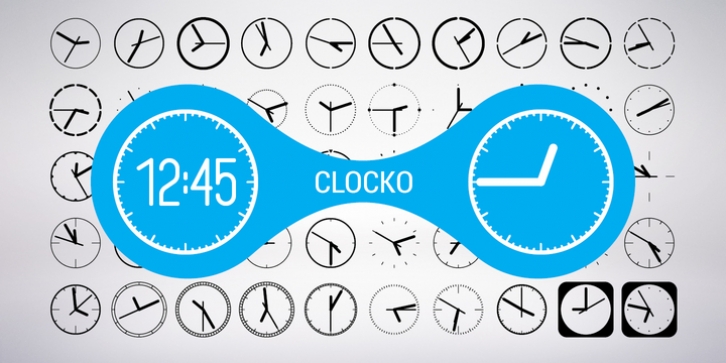 Clocko font preview