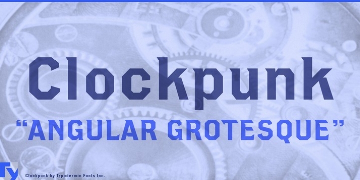 Clockpunk font preview