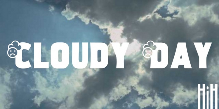 Cloudy Day font preview