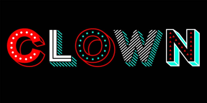 Clown font preview