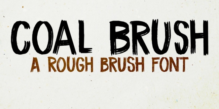 Coal Brush font preview