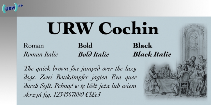 Cochin font preview