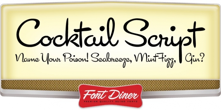 Cocktail Script font preview