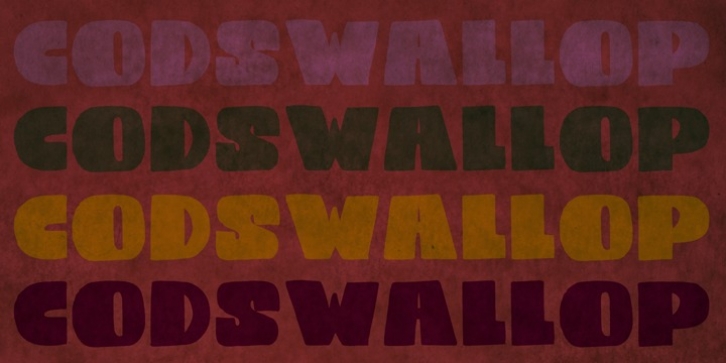 Codswallop font preview