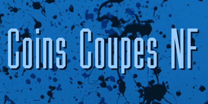 Coins Coupes NF font preview