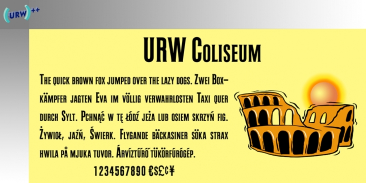 Coliseum font preview