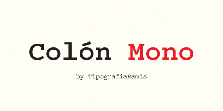 Colon Mono font preview