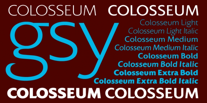 Colosseum font preview