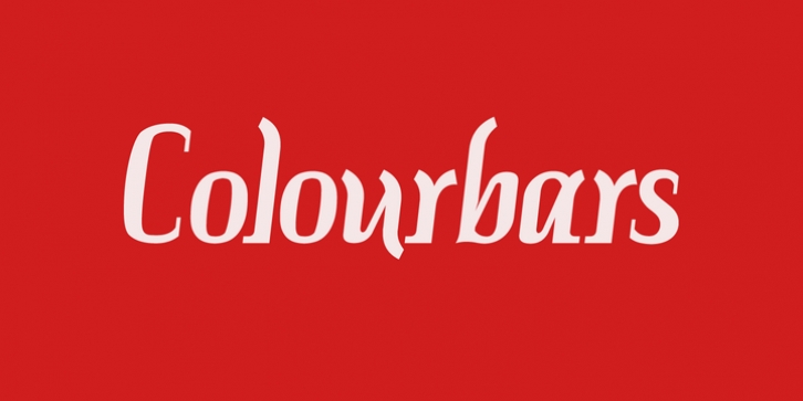 Colourbars font preview