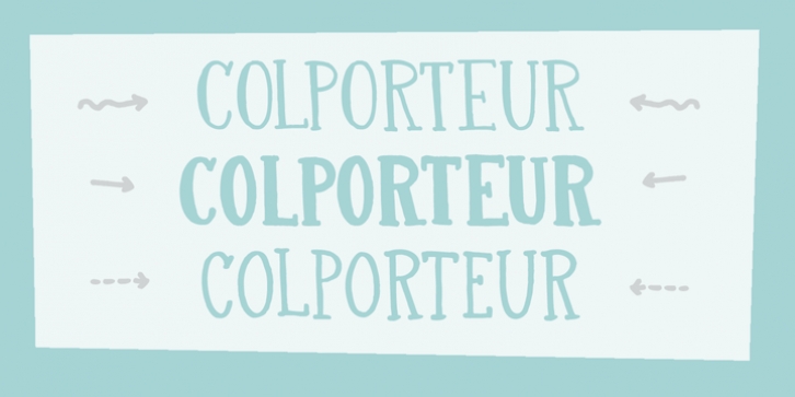 Colporteur font preview