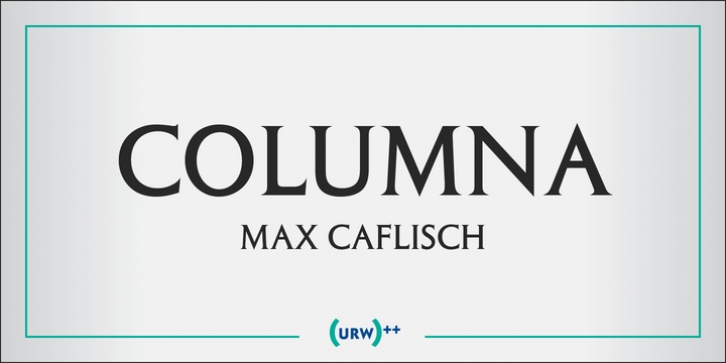 Columna font preview