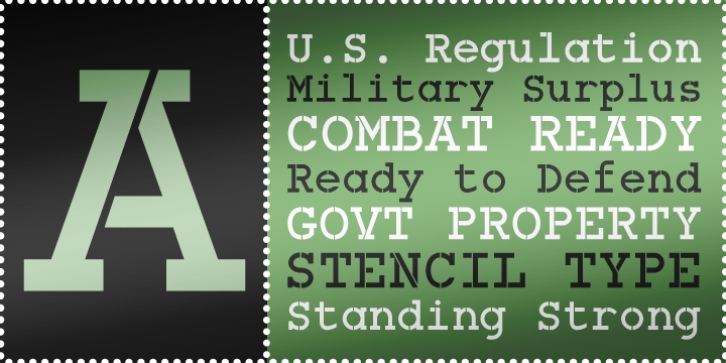 Combat Ready BTN font preview