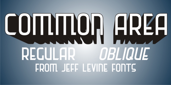 Common Area JNL font preview