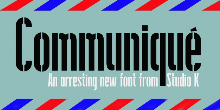 Communiqué font preview