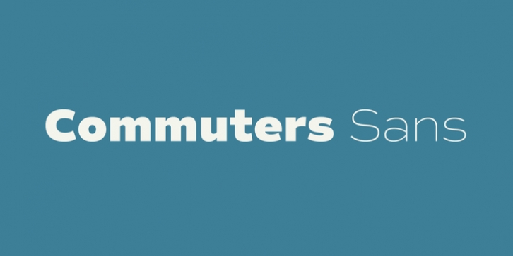 Commuters Sans font preview