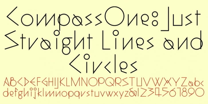 CompassOne font preview