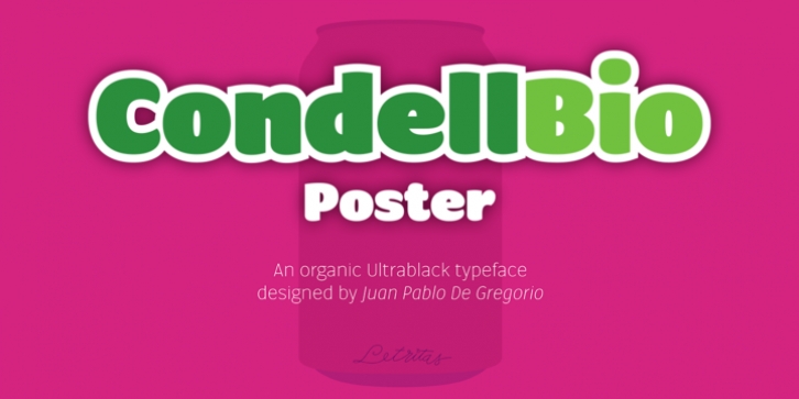 Condell Bio Poster font preview