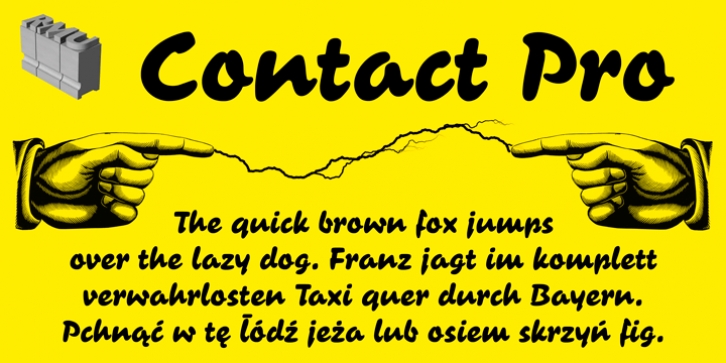 Contact Pro font preview