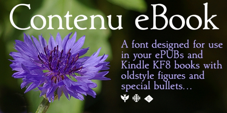 Contenu EBook font preview