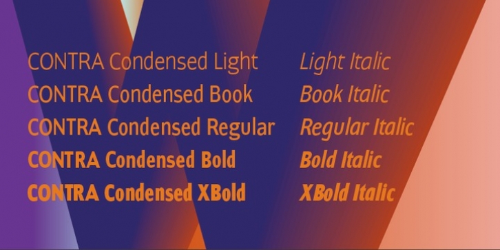 Contra Condensed font preview