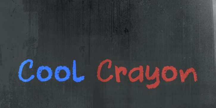 Cool Crayon font preview