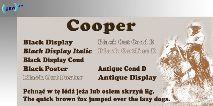 Cooper Black font preview
