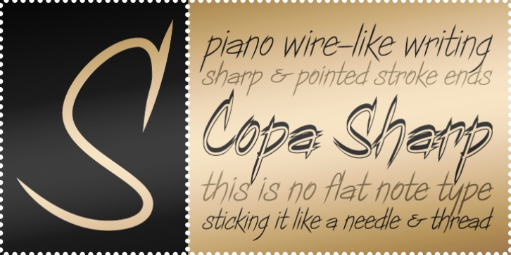 Copa Sharp BTN font preview