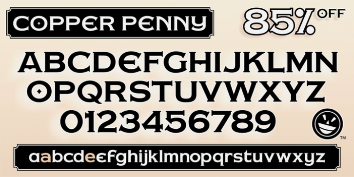 Copper Penny font preview