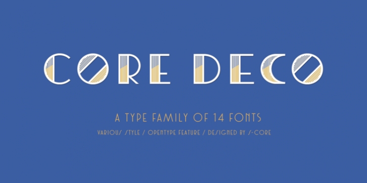 Core Deco font preview