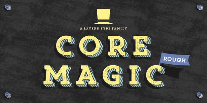 Core Magic Rough font preview