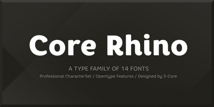 Core Rhino font preview