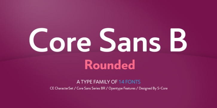 Core Sans BR font preview