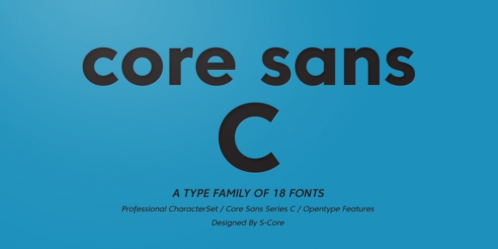 Core Sans C font preview